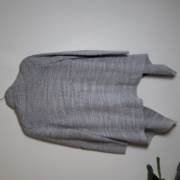 Lou & grey waterfall cardigan sweater, gray, oversized, chunky, women's size XS. - Picture 6 of 6